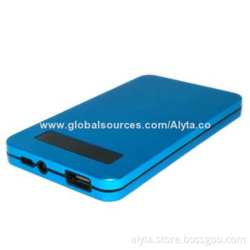 6,000mAh Source Portable Touch Screen Power Bank with Aluminum Alloy Shell